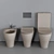 Ceramica Flaminia App WC - Stylish Close-Coupled Ceramic Toilet 3D model small image 3