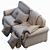 Fremont Roll Arm Sofa - Stylish and Comfortable 3D model small image 5