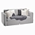 Modern Fabric Sofa: V-Ray/Corona, Realistic Design 3D model small image 4