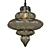 Heathfield Signature Smoked Glass Pendant 3D model small image 1