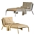 Modern Flexform Happy Chaise Lounge 3D model small image 4