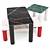 Midj Paw Coffee Table Set 3D model small image 2