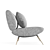 Italian Slipper Chair: Authentic Design & Smooth Motion 3D model small image 2