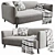 Modern Modular Boconcept Modena Sofa 3D model small image 1