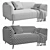 Modern Modular Boconcept Modena Sofa 3D model small image 2