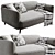 Modern Modular Boconcept Modena Sofa 3D model small image 3