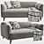 Modern Modular Boconcept Modena Sofa 3D model small image 4