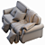 Fremont Roll Arm Sofa: Classic Elegance for Your Living Space 3D model small image 5