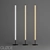 Sleek Aluminum LED Floor Lamp 3D model small image 11