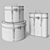 Vintage Round Chests: Industrial-Style Storage 3D model small image 7