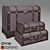 Vintage Style Chests: Industrial, Loft, and Modern Spaces 3D model small image 1