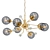 Modern Bronze Chandelier: KinkLight 07633 3D model small image 1