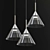 Modern Chrome Cone Pendant Light 3D model small image 1