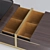 Elegant Gold Nesting Coffee Table 3D model small image 8