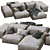 Elegant livingdivani Leather Sofa 3D model small image 1