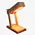 Wooden Desk Lamp 3D model small image 4