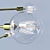 Sleek Hikari Sputnik Chandelier 3D model small image 3