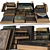 Vintage Book Stack Set 3D model small image 1