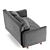 Stylish Cardiff Dark Grey Sofa 3D model small image 3