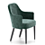 Velvet Chairs by La Cividina: Elegant Seating Solution 3D model small image 3