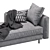 Elegant Hunter Lounge Sofa 3D model small image 2