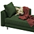 Elegant Hunter Lounge Sofa 3D model small image 4