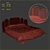 Elegant Rattan Bed - MB4 3D model small image 3