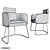 Elegant Ditre Italia Claire Chair 3D model small image 3