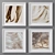 Abstract Square Photo Frames Set 3D model small image 1