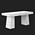 Sleek Oak Desk for Modern Interiors 3D model small image 2