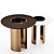 Elegant Janus Side Table: A Luxurious Mezzo Collection Essential 3D model small image 1