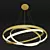 ULIGHT Gold Haloin Pendant Lamp 3D model small image 3