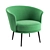 Title: Modern HAY Dorso Armchair 3D model small image 1