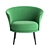 Title: Modern HAY Dorso Armchair 3D model small image 2