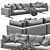 Livingdivani Floyd Hi - Contemporary Modular Sofa 3D model small image 5