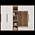 Designer Stylish Wardrobe 3D model small image 1