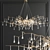 Elegant Serip Orizzontale Ring Chandelier 3D model small image 3