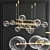 Elegant Serip Orizzontale Ring Chandelier 3D model small image 4