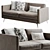 Boconcept Osaka 3 - Modern Style Sofa 3D model small image 3