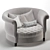 Luxury Harlow Cuddle Chair 3D model small image 2