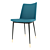 Detroit Extendable Grey Dining Table & Melissa Blue Chair 3D model small image 4