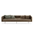 TurboSmooth Sofa with Leather and Cloth Pillows 3D model small image 3