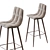 Elegant Lecco Barstool 3D model small image 4