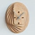 Modern Wooden Wall Clock 3D model small image 1