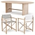 Modern Oval Dining Set: Oli Oval Table & Director's Chairs 3D model small image 1