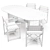 Modern Oval Dining Set: Oli Oval Table & Director's Chairs 3D model small image 4