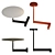 Sleek Table Lamp: Flat Elegance 3D model small image 1