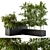 Black Plastic Box: Outdoor Plants 3D model small image 1