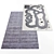 Modern Style Rug Set 3D model small image 3