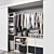 Modular Wardrobe Organizer Set | Ikea Built-in Storage 3D model small image 2